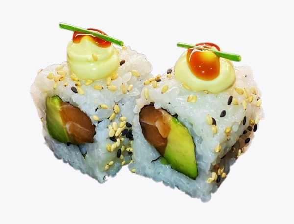 23B. Saumon avocat (sauce anguille mayo)
