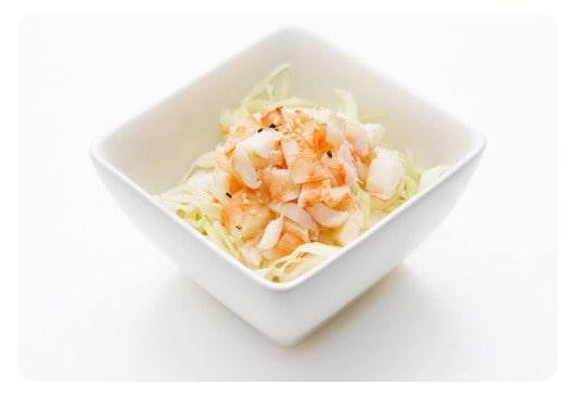 E3 salade de chou japonais aux crevettes 5,20 €