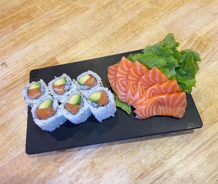6 California saumon avocat 4 sushi saumon